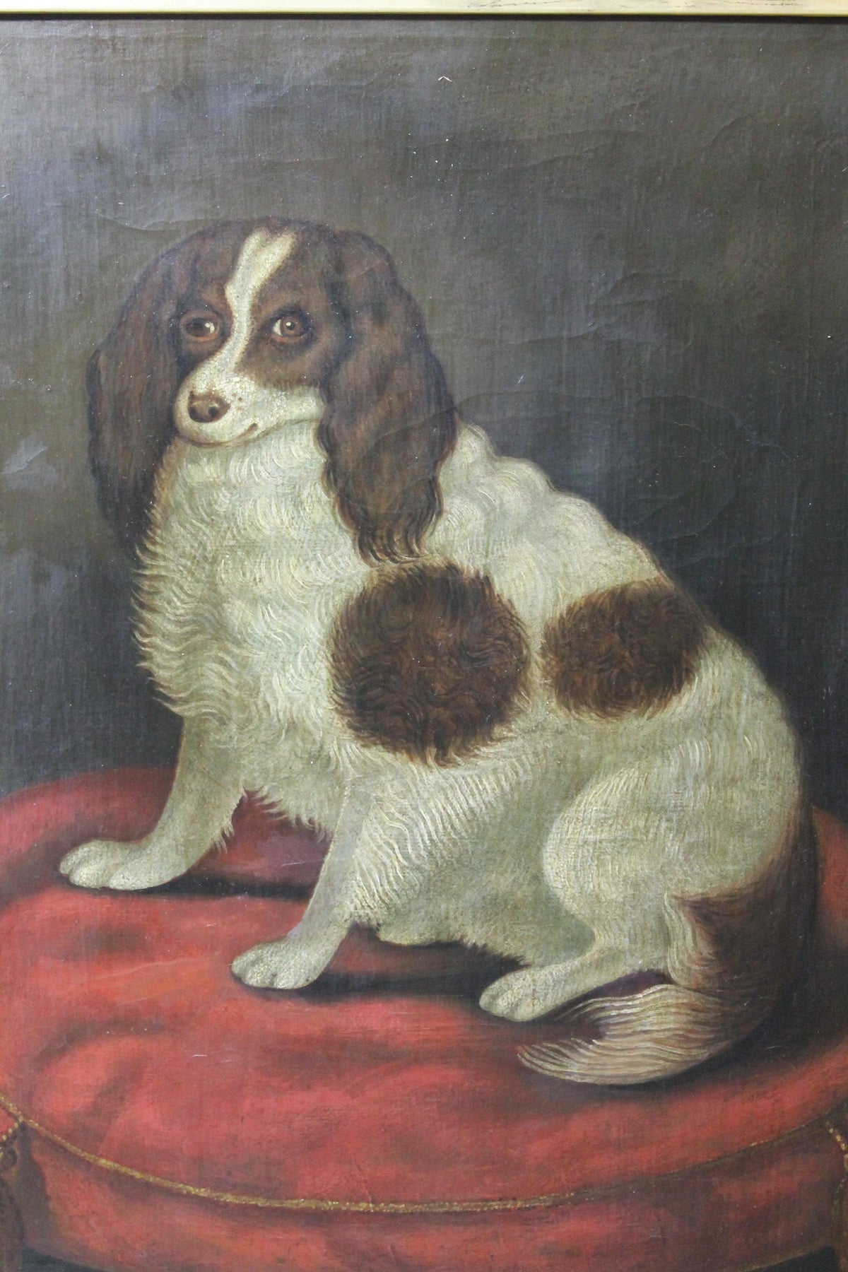 English naive school study of a Cavalier King Charles Spaniel