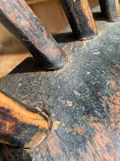 An early 19th c West Country child’s hoop back chair from an estate near Truro