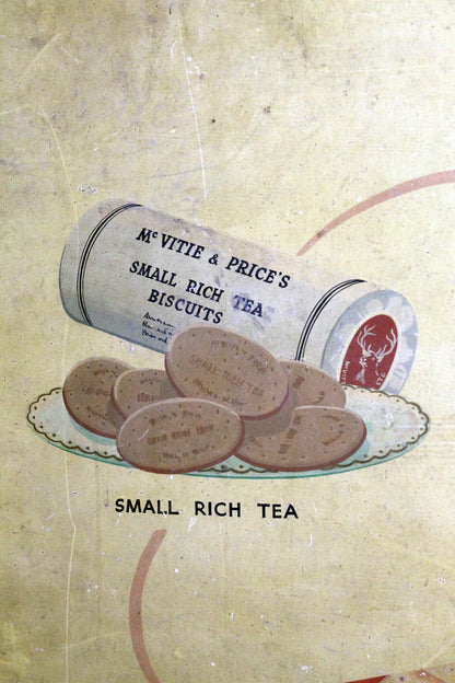 1930s original hand painted advertising board from a grocers