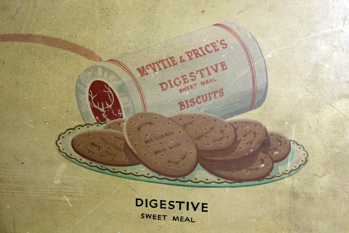 1930s original hand painted advertising board from a grocers