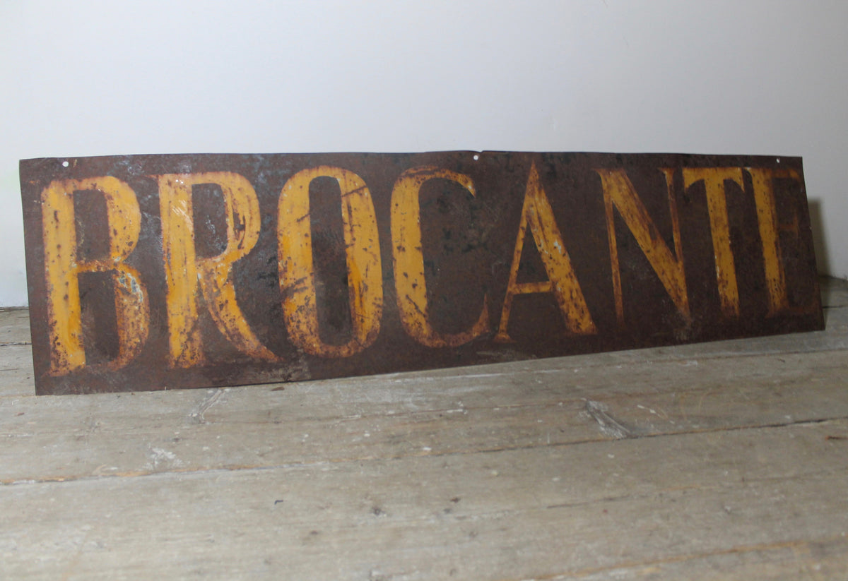 Early 20th century French Brocante sign
