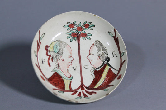 William of Orange commemorative creamware bowl c. 1770