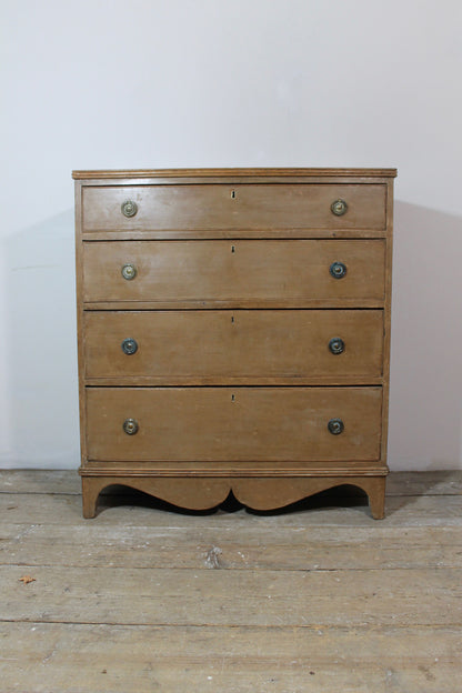 Derbyshire Regency chest of drawers in original paint