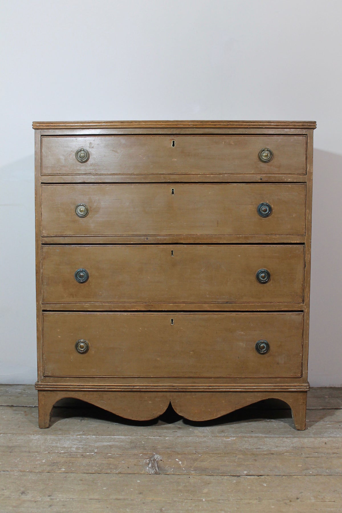 Derbyshire Regency chest of drawers in original paint