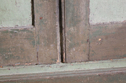 Early 19th century floor standing corner cupboard in original paint