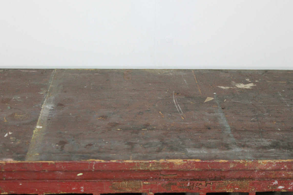 19th century railway station  booking office rack in original paint