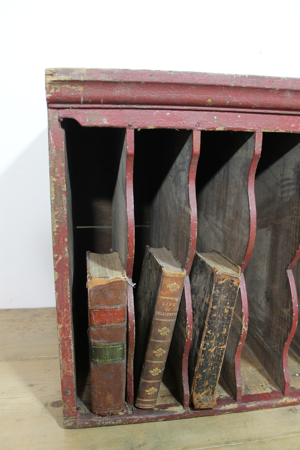 19th century railway station  booking office rack in original paint