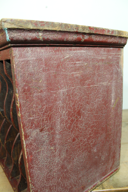 19th century railway station  booking office rack in original paint