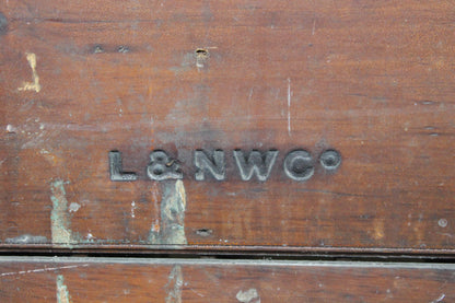 19th century railway station  booking office rack in original paint