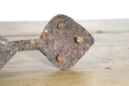 Set of five large 18th century game hooks