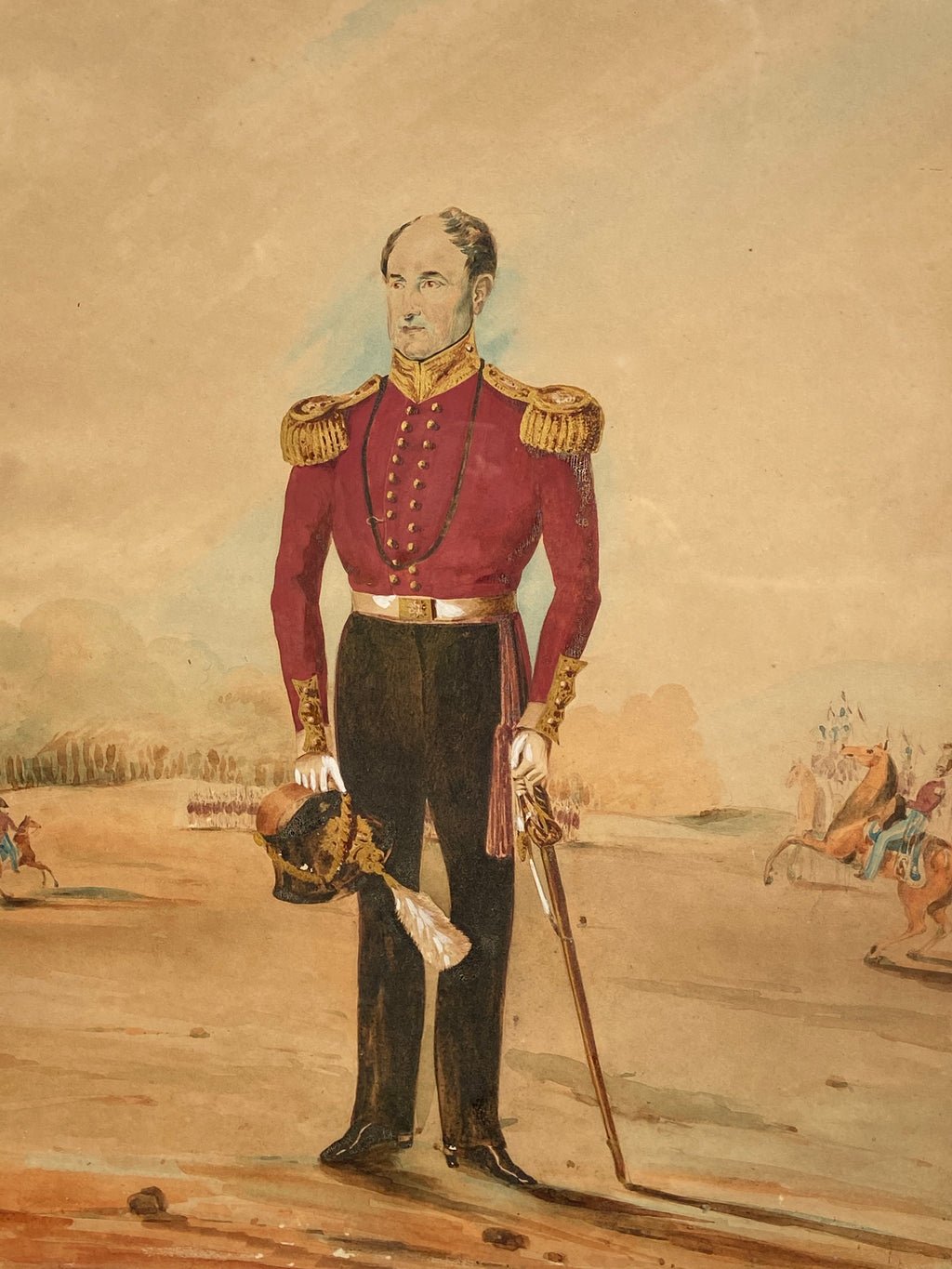 A good early 19th century portrait of a British military officer