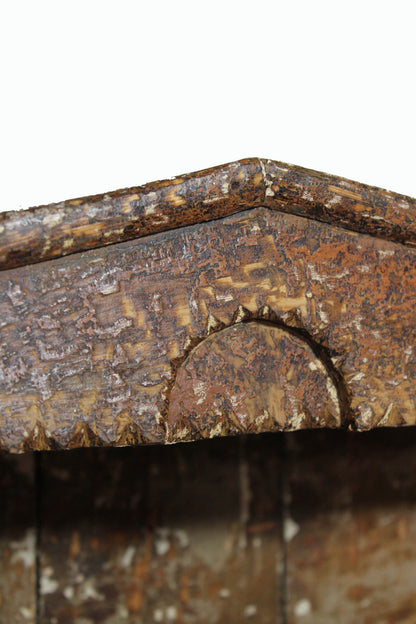 19th century Irish hanging shelves in original paint