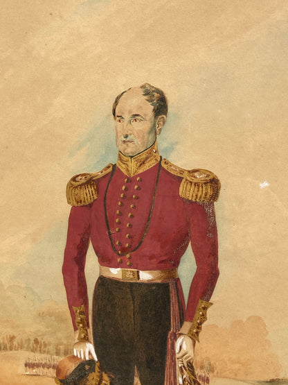 A good early 19th century portrait of a British military officer