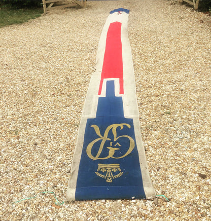 Large George VI royal coronation banner