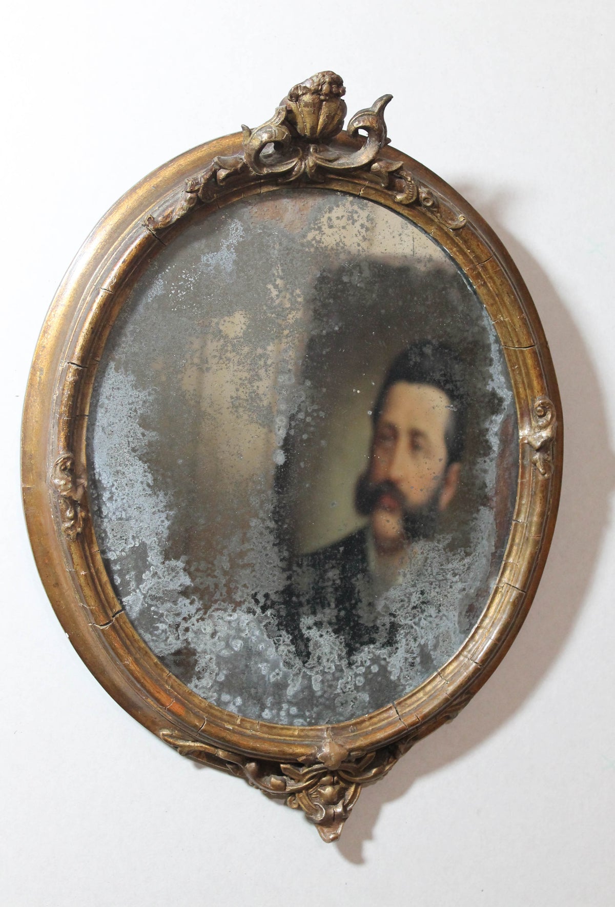 18th century giltwood and gesso mirror