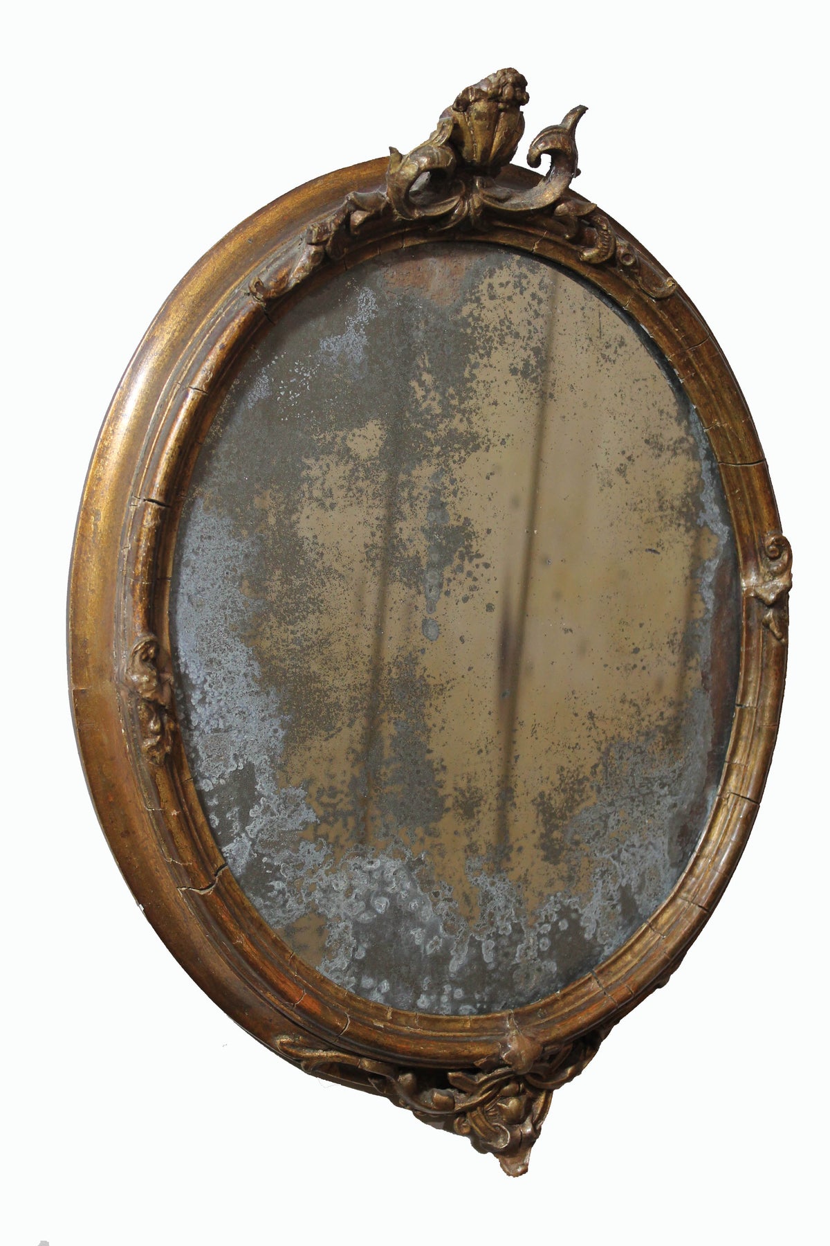 18th century giltwood and gesso mirror