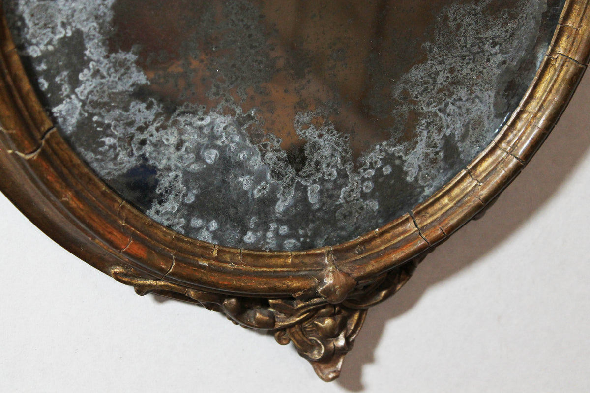 18th century giltwood and gesso mirror