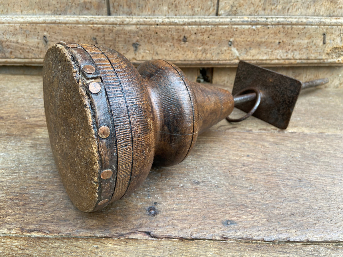 19th century falconry block on spike