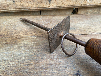 19th century falconry block on spike