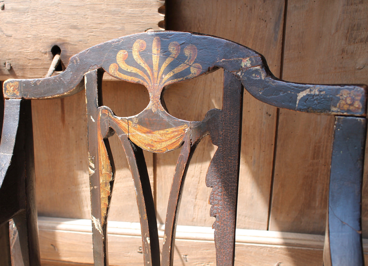 George III Sheraton design chair c. 1790