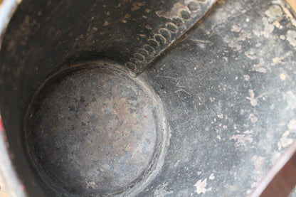 19th c leather fire bucket with royal coat of arms