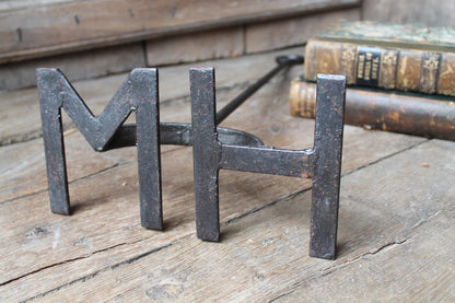Unusually large Welsh branding iron "HM"