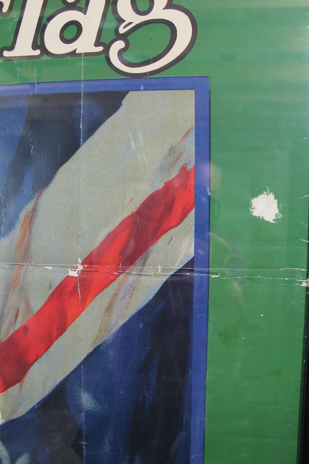 Large British First World War poster 'It’s Our Flag Fight for it Work for it'