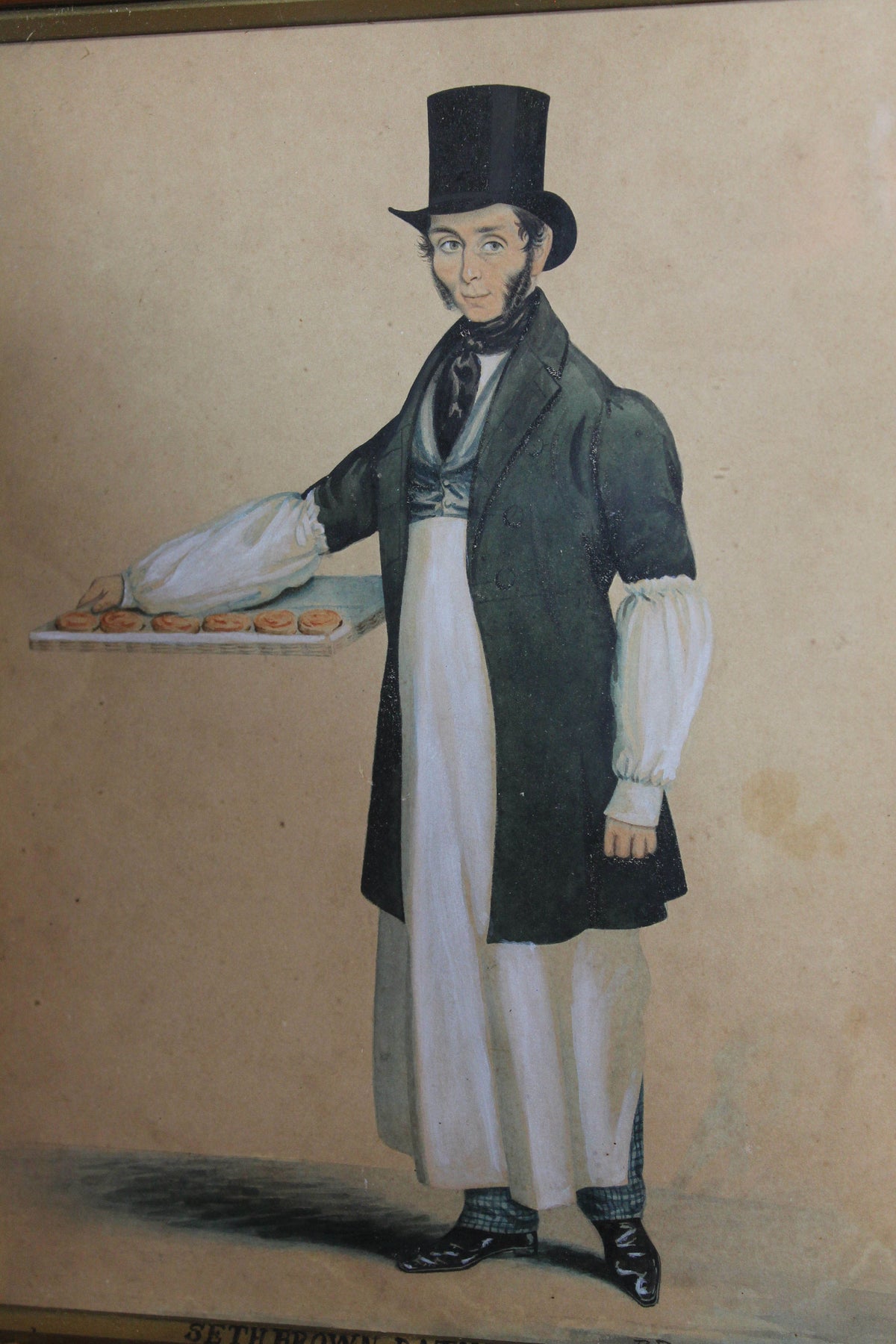 Seth Brown, Bath Pie Man, 1835 watercolour
