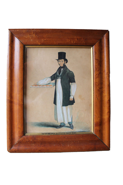 Seth Brown, Bath Pie Man, 1835 watercolour