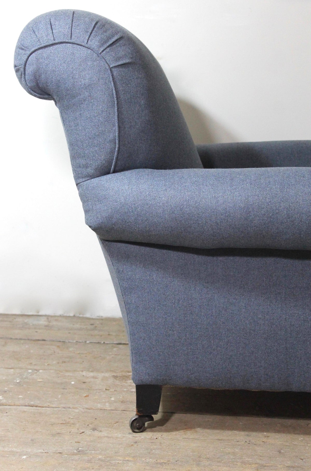 A very large 19th century upholstered armchair
