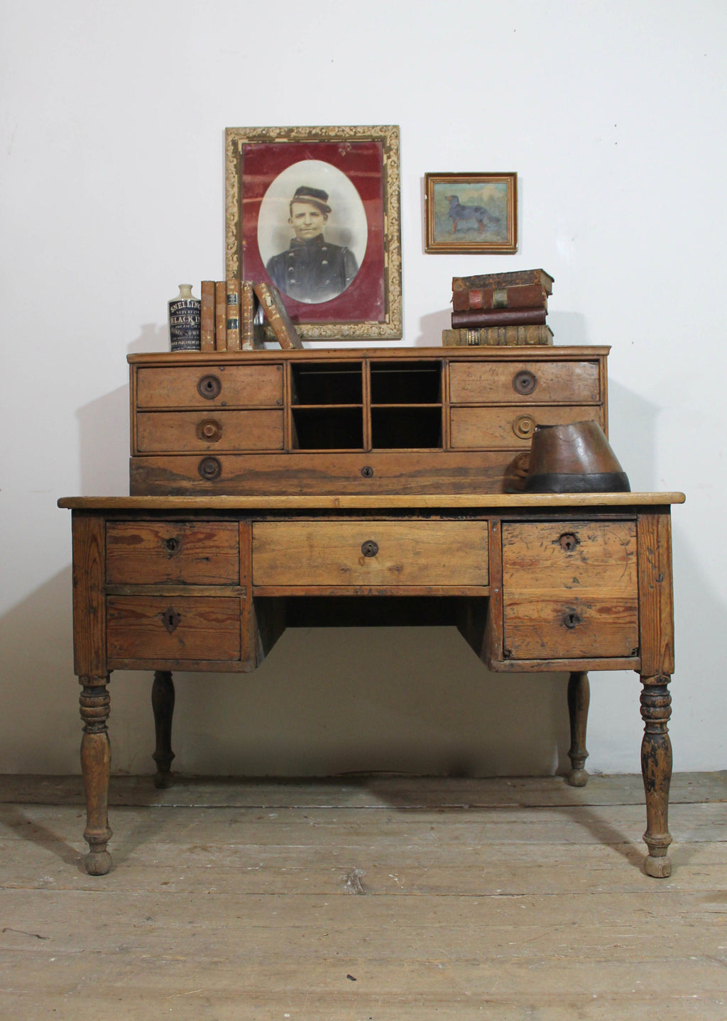 Mid 19th century French shop desk from an antiques dealer's shop