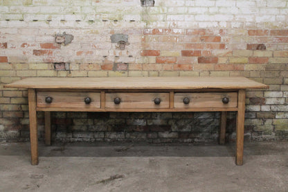 Large 19th century West Country preparation or kitchen table