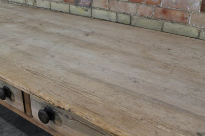 Large 19th century West Country preparation or kitchen table