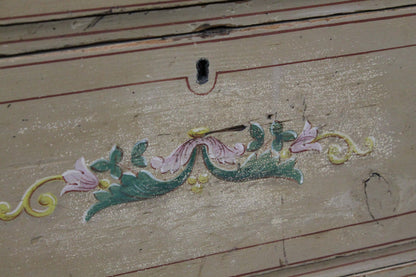 19th century English chest of drawers in original paint