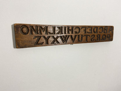 Late 18th century alphabet gingerbread mould