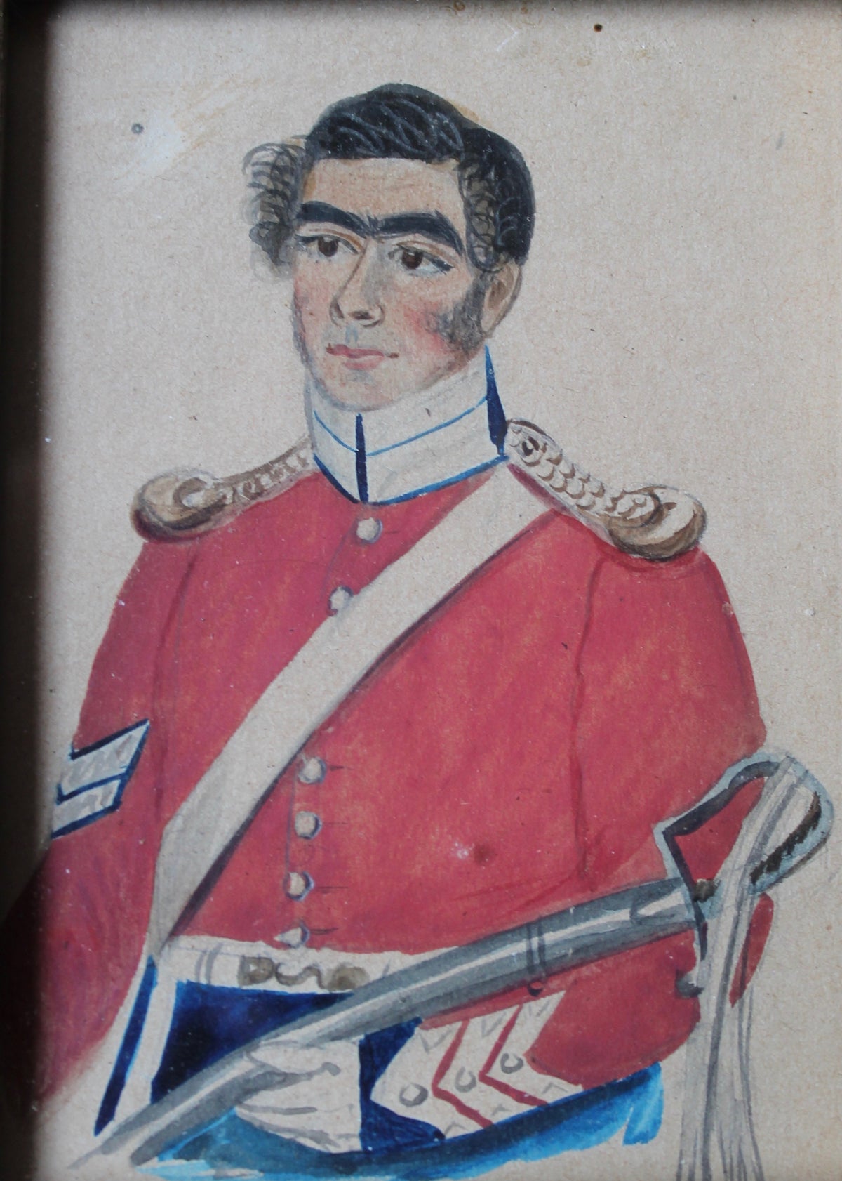 Miniature portrait of a British Army corporal c. 1820
