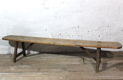 Late 18th century French sycamore bench