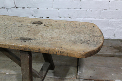 Late 18th century French sycamore bench