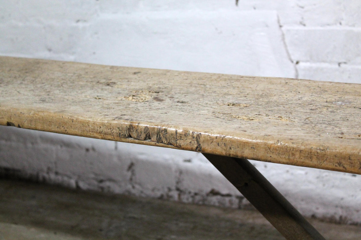Late 18th century French sycamore bench