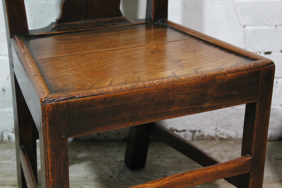 A good pair of George III side chairs of excellent colour