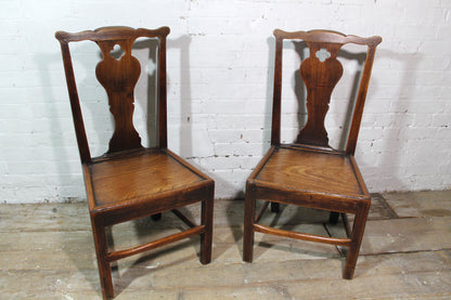 A good pair of George III side chairs of excellent colour