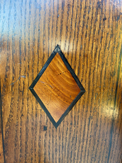 A good early 19th century Welsh oak and fruitwood candlebox