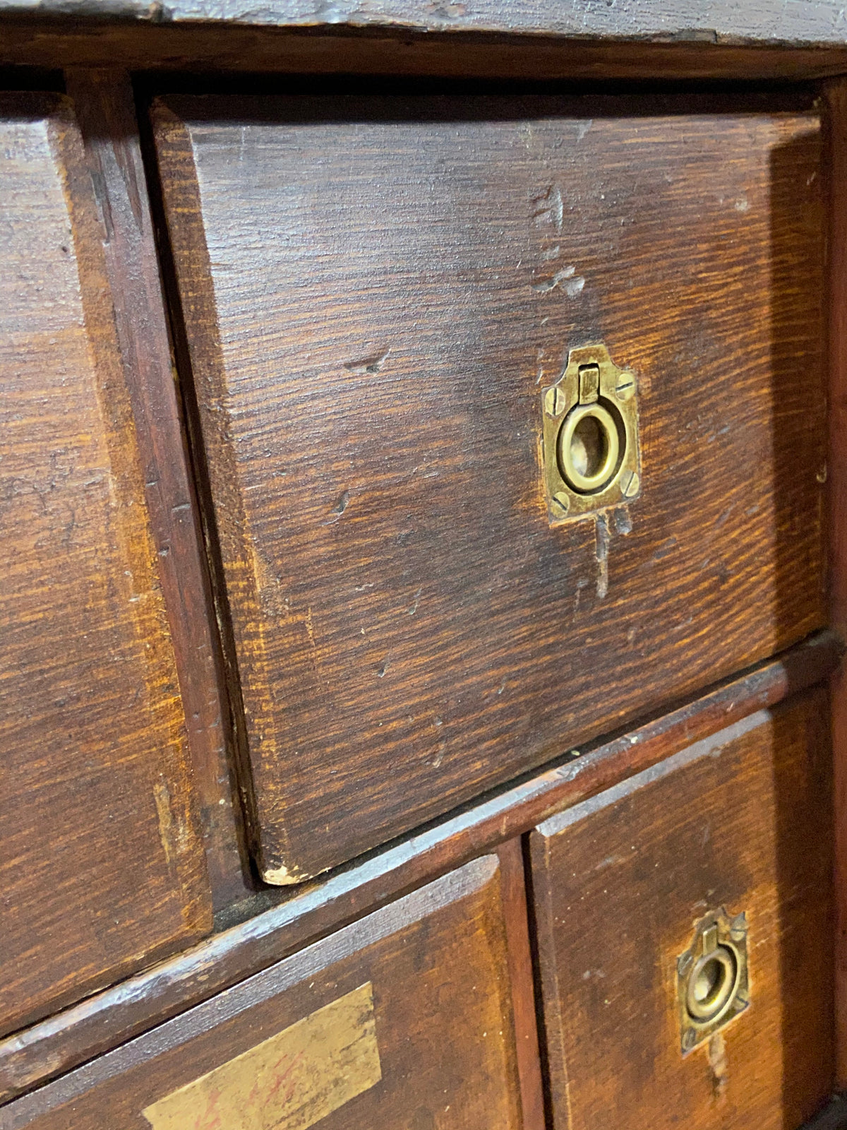 A delightful 19th century Welsh spice cabinet in the original finish