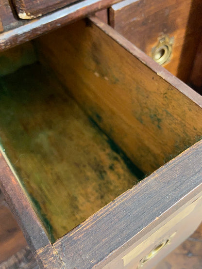 A delightful 19th century Welsh spice cabinet in the original finish