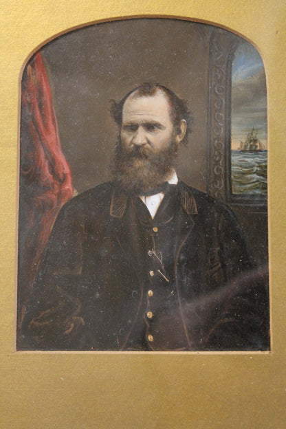 A  portrait miniature of a Scottish ship's captain