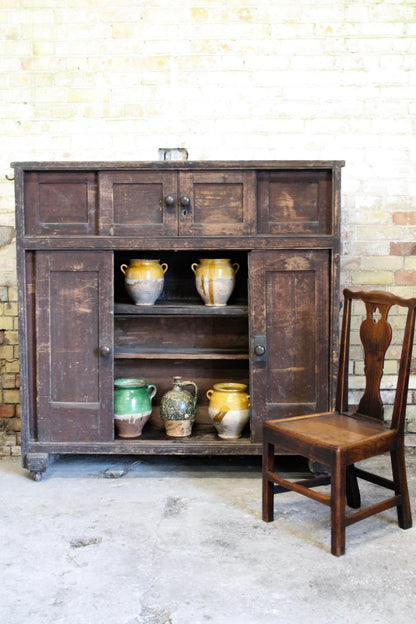 Large Georgian huffer cupboard from a country house