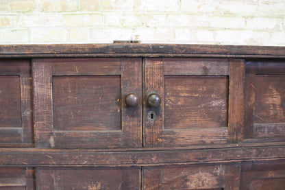 Large Georgian huffer cupboard from a country house