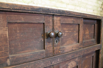 Large Georgian huffer cupboard from a country house