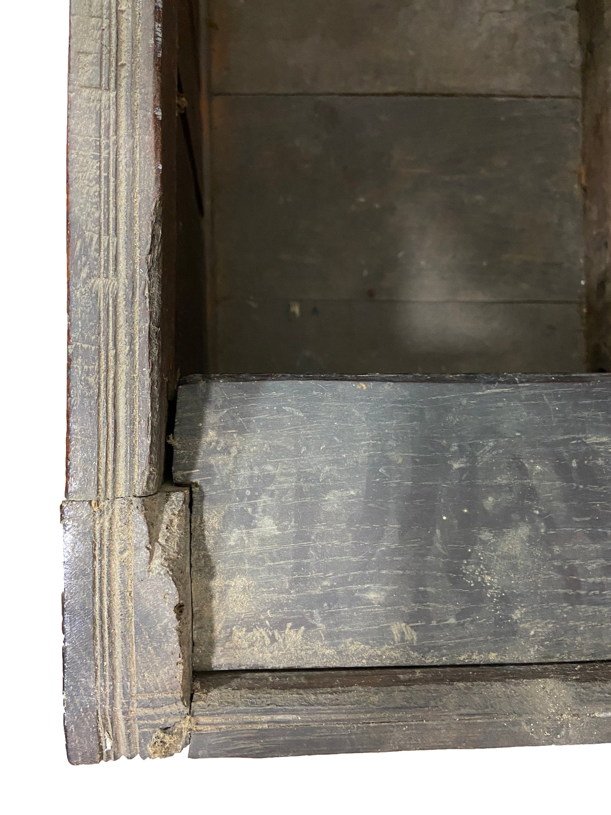 A 17th century Ottery St. Mary, Exeter joined oak chest highly likely from the same workshop in which Thomas Dennis apprenticed, 1687