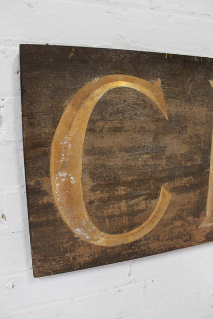 Large 19th c shop sign "CIRCA"